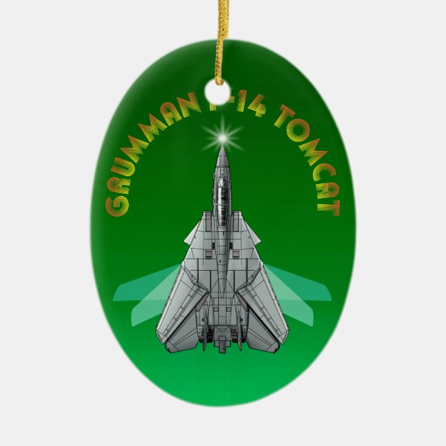 F-14 Tomcat Ceramic Tree Decoration (Front)