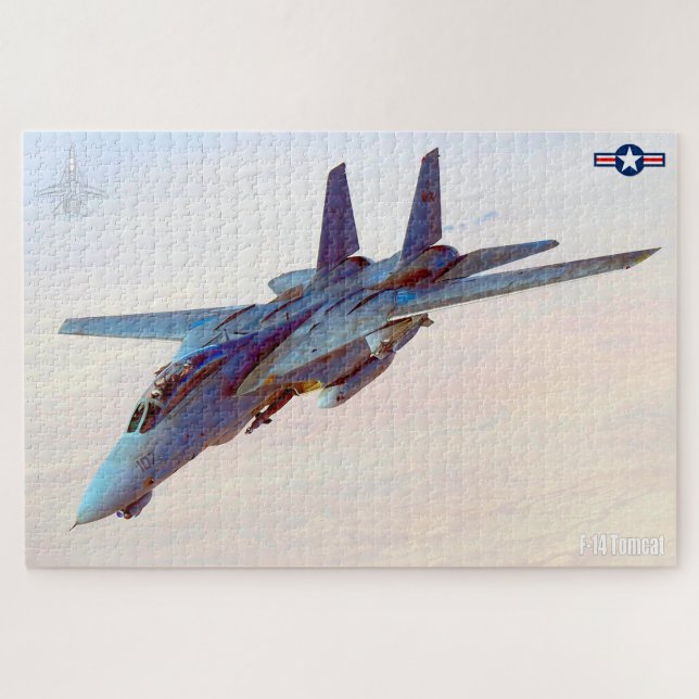 F-14 TOMCAT "DESERT PATROL" (20x30 inch) Jigsaw Puzzle (Horizontal)