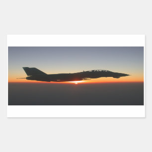 F 14 Tomcat Fighter Jet Rectangular Sticker