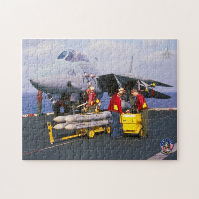 F-14 TOMCAT “FLIGHTDECK” (11x14 inch) Jigsaw Puzzle (Horizontal)