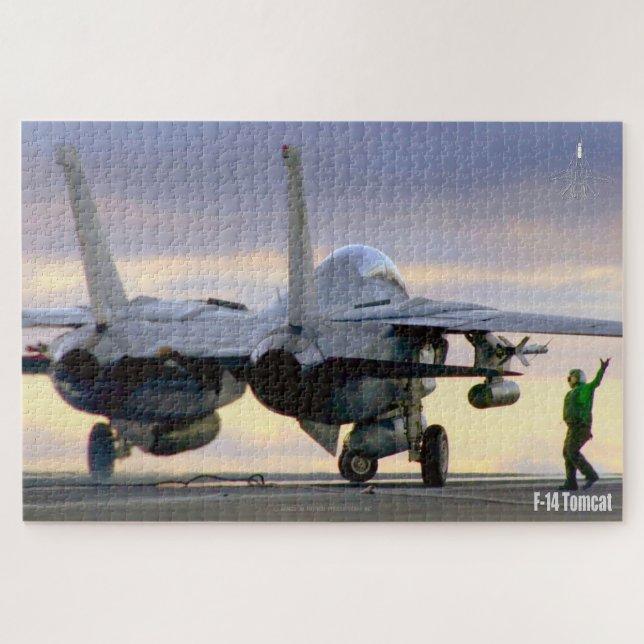 F-14 TOMCAT "FLIGHTDECK" (20x30 inch) Jigsaw Puzzle (Horizontal)