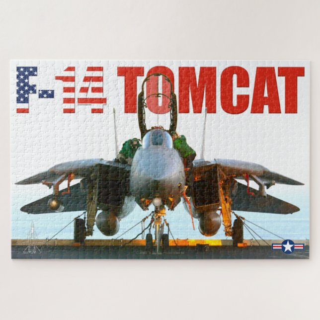 F-14 TOMCAT "FLIGHTDECK" (20x30 inch) Jigsaw Puzzle (Horizontal)