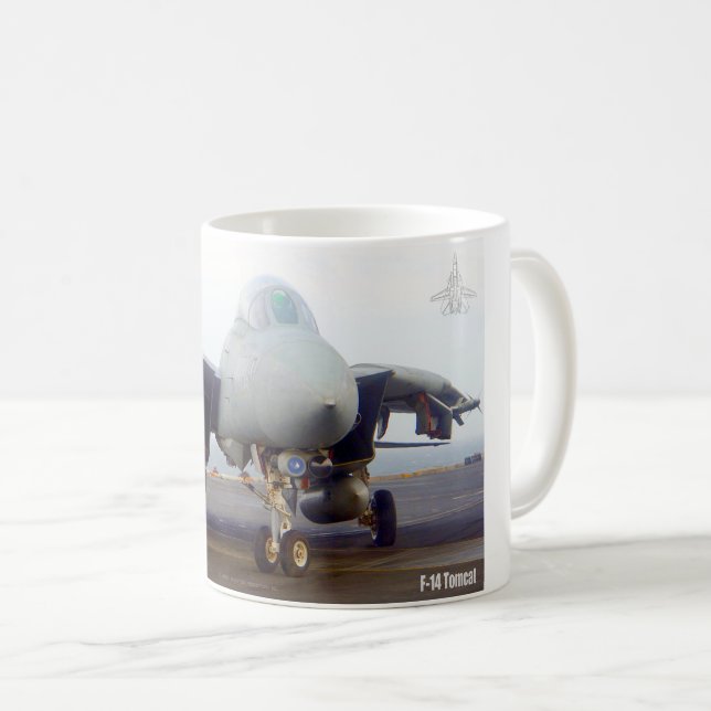 F-14 TOMCAT "FLIGHTDECK" COFFEE MUG (Front Right)