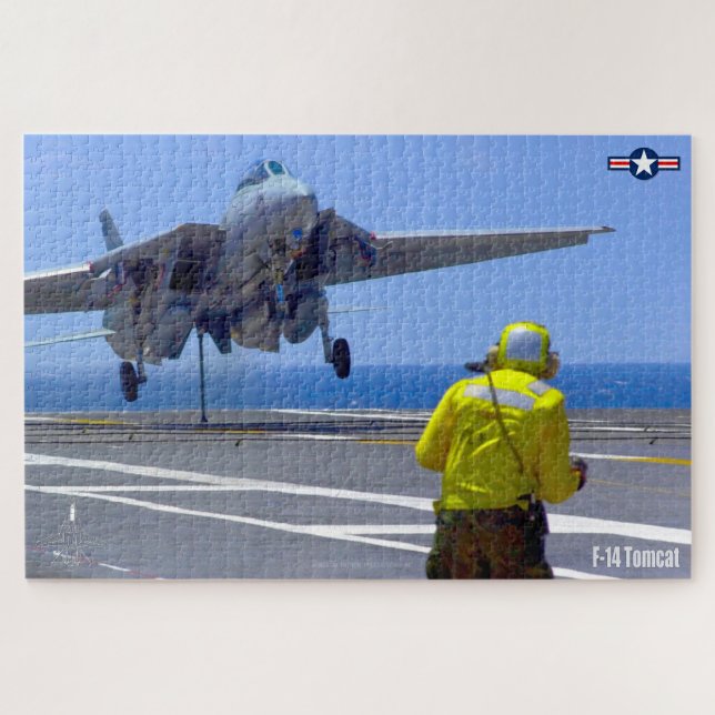 F-14 TOMCAT "HOOK DOWN" (20x30 inch) Jigsaw Puzzle (Horizontal)