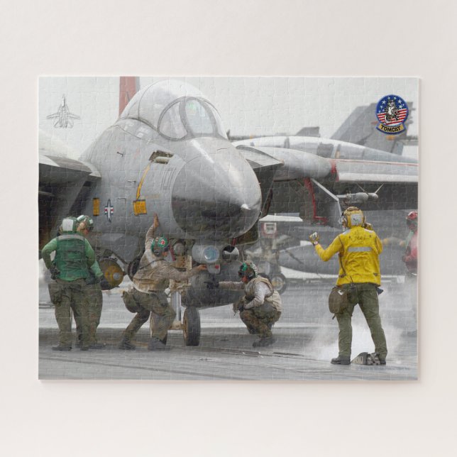 F-14 TOMCAT “LAUNCH” (16x20 inch) Jigsaw Puzzle (Horizontal)