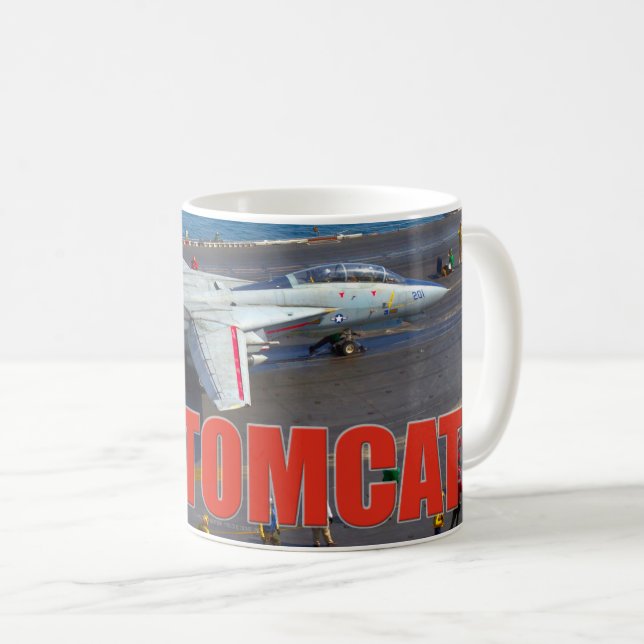 F-14 TOMCAT "LAUNCH" COFFEE MUG (Front Right)