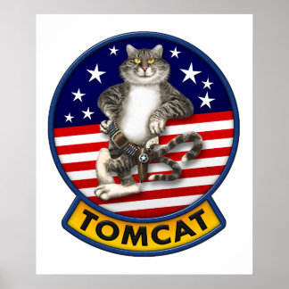 F-14 Tomcat Mascot Poster