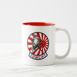 F-14 Tomcat Mascot Sundowners Two-Tone Coffee Mug