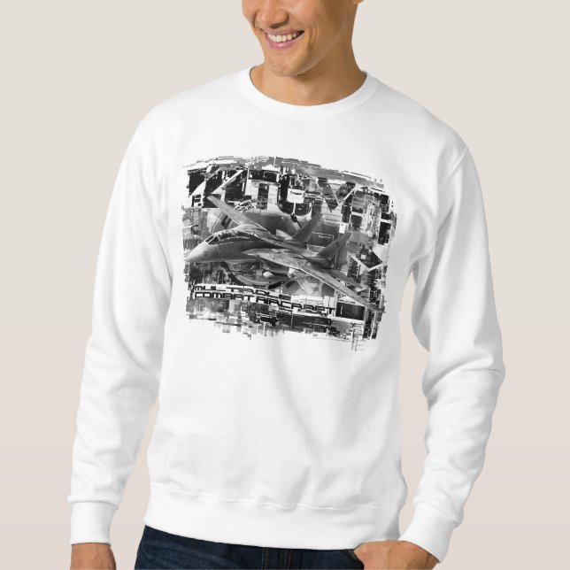 F-14 Tomcat Men's Basic Sweatshirt T-Shirt (Front)