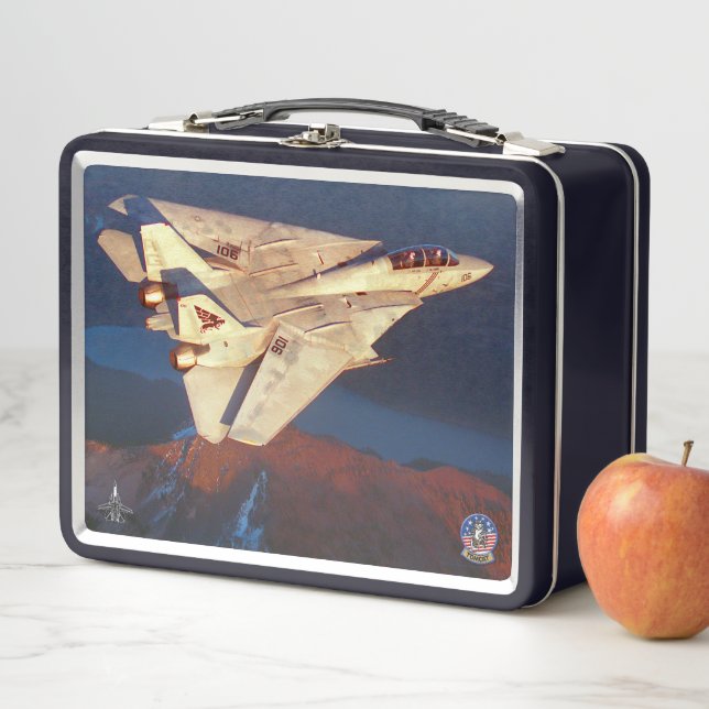 F-14 TOMCAT METAL LUNCH BOX (In Situ)