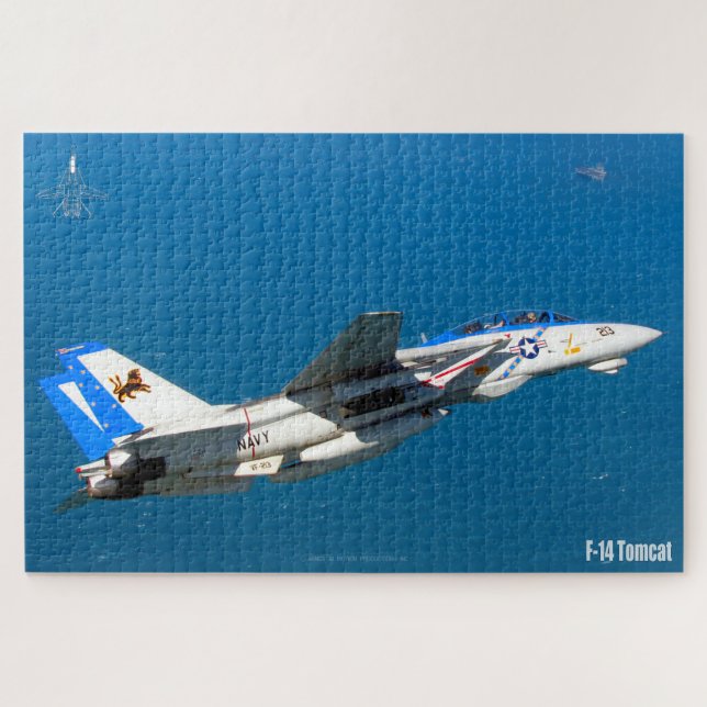 F-14 TOMCAT "ON PATROL" (20x30 inch) Jigsaw Puzzle (Horizontal)