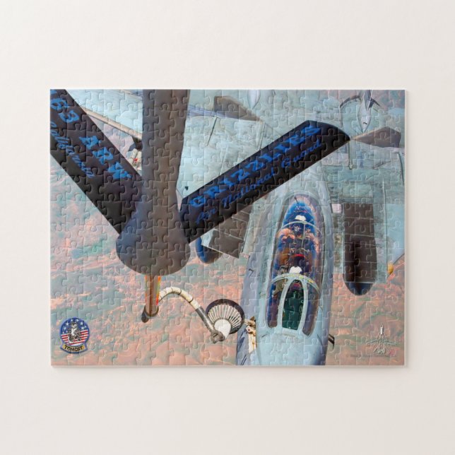 F-14 TOMCAT “REFUELLING” (11x14 inch) Jigsaw Puzzle (Horizontal)