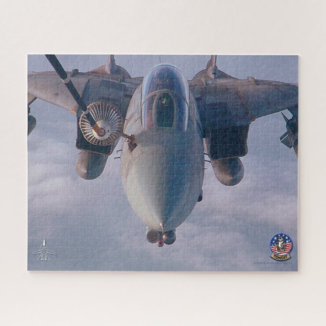 F-14 TOMCAT “REFUELLING” (16x20 inch) Jigsaw Puzzle (Horizontal)