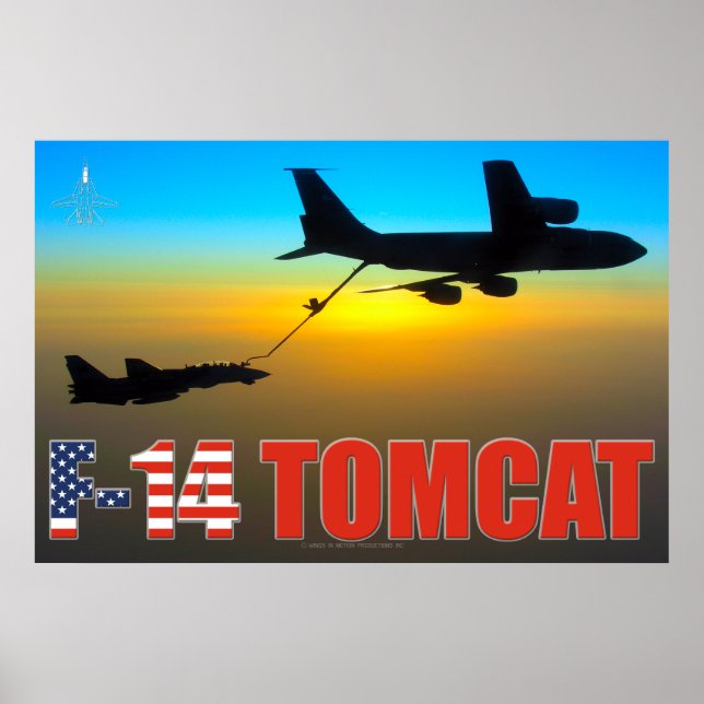 F-14 TOMCAT "REFUELLING" POSTER (Front)