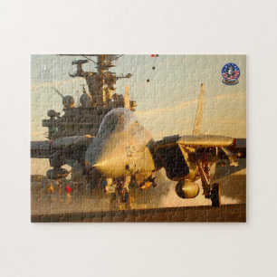 F-14 TOMCAT “SUNSET LAUNCH” (11x14 inch) Jigsaw Puzzle