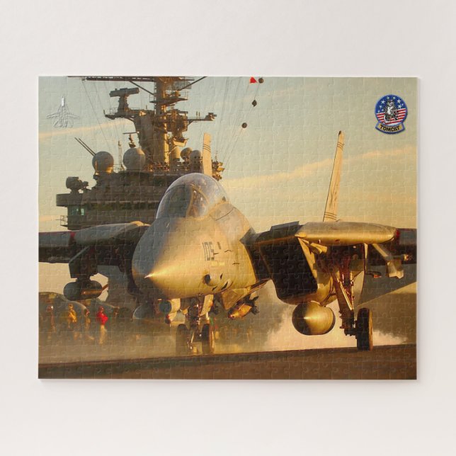 F-14 TOMCAT “SUNSET LAUNCH” (16x20 inch) Jigsaw Puzzle (Horizontal)