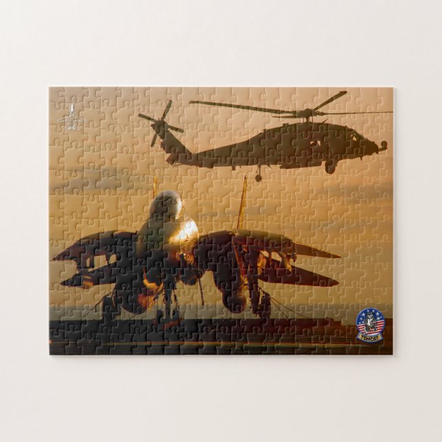 F-14 TOMCAT “SUNSET OPS” (11x14 inch) Jigsaw Puzzle (Horizontal)