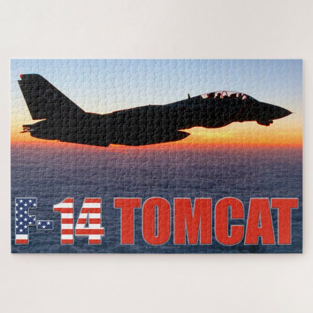 F-14 TOMCAT "SUNSET PATROL" (20x30 inch) Jigsaw Puzzle (Horizontal)
