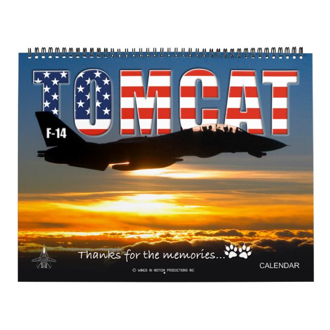 F-14 TOMCAT "Thanks for the memories..." Calendar (Cover)