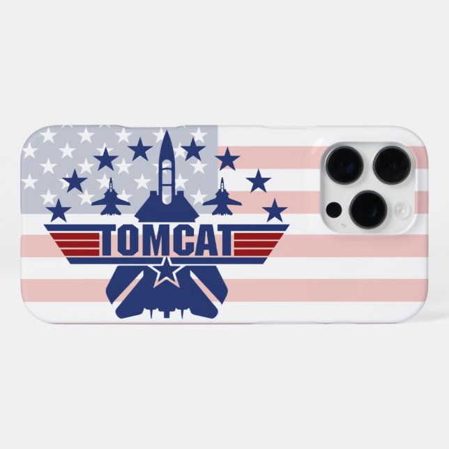 F-14 TOMCAT "USA" iPhone CASE (Back Horizontal)