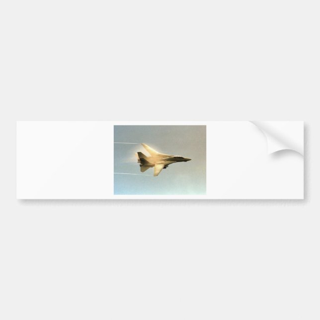 F-14 TOMCAT WITH VAPOR BUMPER STICKER (Front)