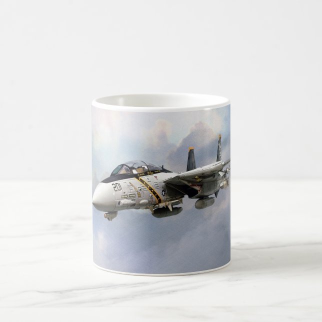 ”F-14A TOMCAT　JOLLY ROGERS”mug Coffee Mug (Center)