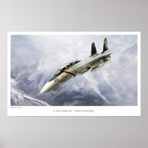 F-14A TOMCAT VF-84 JOLLY ROGERS POSTER
