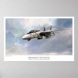 F-14A TOMCAT VF-84 JOLLY ROGERS POSTER