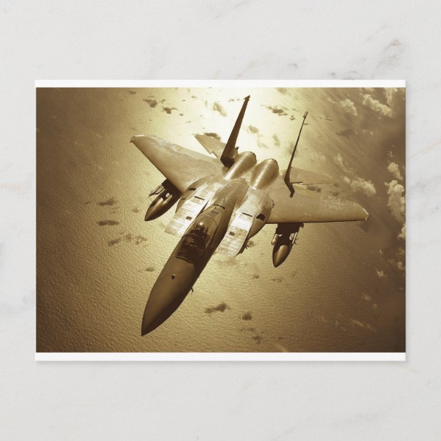 F-15 Eagle Jet Fighter Postcard (Front)