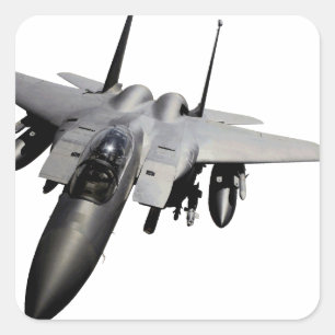 F-15 Eagle Jet Fighter Square Sticker
