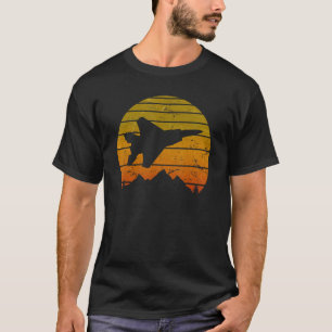 F-15 Eagle Jet Fighter Sunrise Vintage Retro Pilot T-Shirt