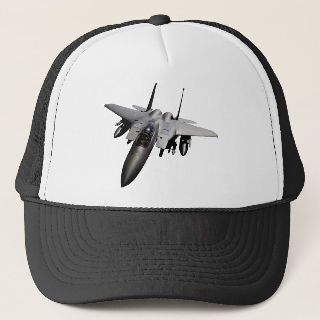 F-15 Eagle Jet Fighter Trucker Hat (Front)