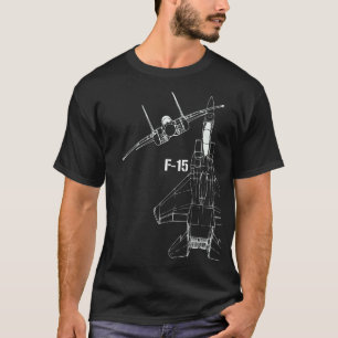 F-15 Eagle Jet Military Stealth Fighter Jet T-Shirt