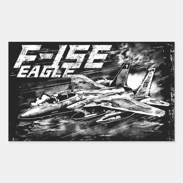 F-15 Eagle Rectangle Stickers (Front)