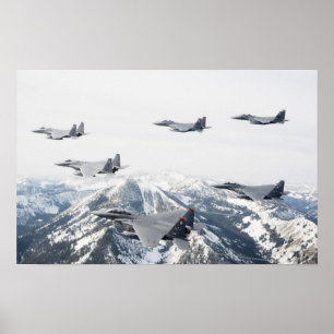 F-15 Strike Eagle Aircraft Poster