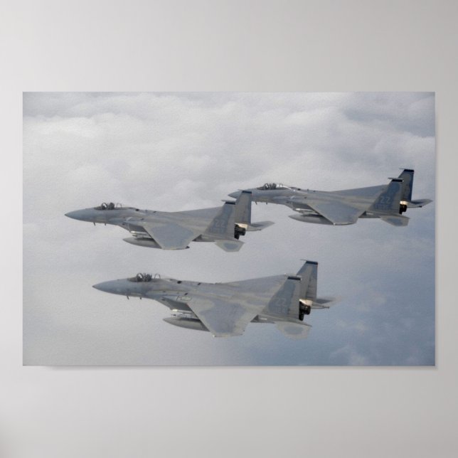 F-15 Strike Eagle Aircraft Poster (Front)