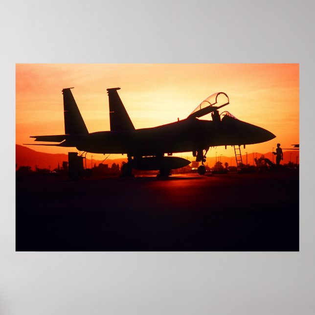 F-15C Eagle Fighter Jet Poster (Front)