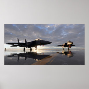 F-15E Strike Eagle Aircraft Poster