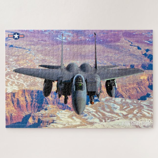 F-15E STRIKE EAGLE - GRAND CANYON (20x30 INCH) Jigsaw Puzzle (Horizontal)