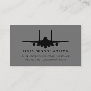 F-15E Strike Eagle Pilot Business Card