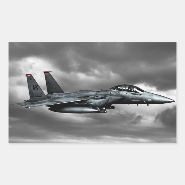 F-15E Strike Eagle  Rectangle Stickers (Front)