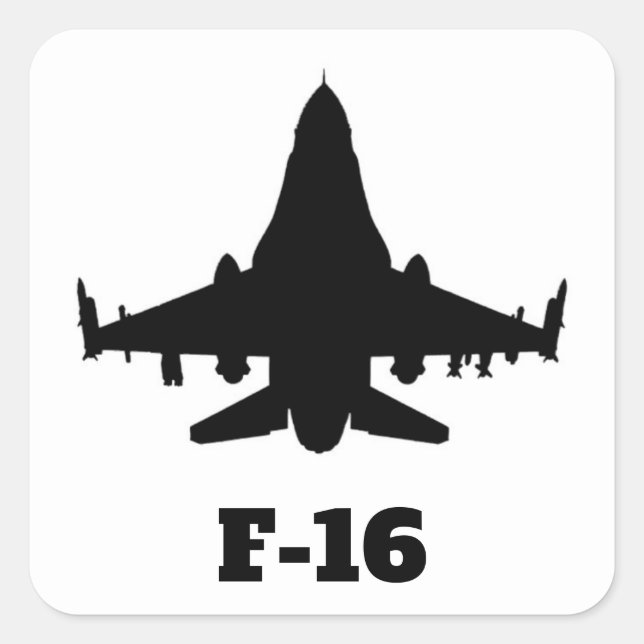 F-16 by Airogue Square Sticker (Front)