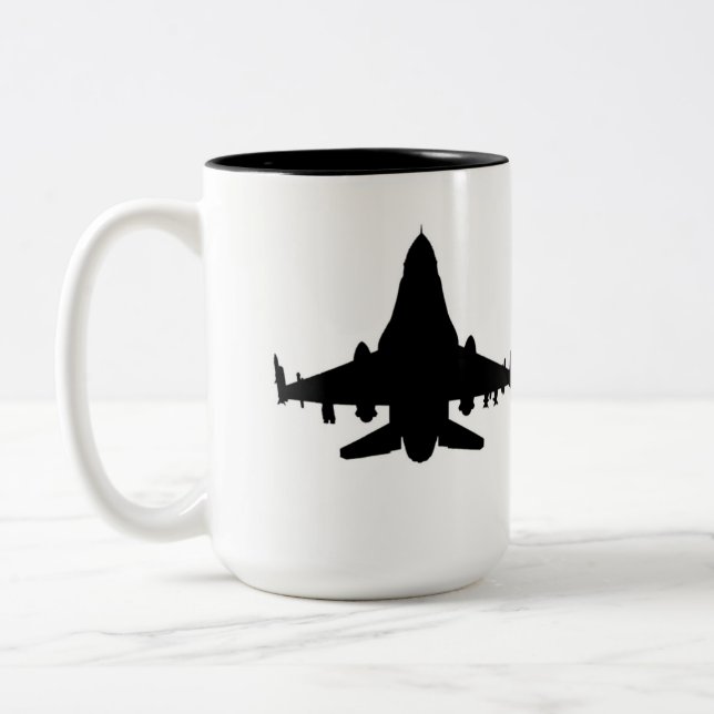 F-16 by Airogue Two-Tone Coffee Mug (Left)