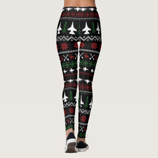 F-16 Christmas Leggings (Back)