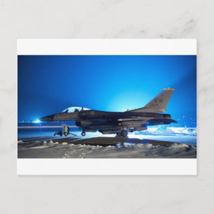 f-16 Fighter Jet Postcard