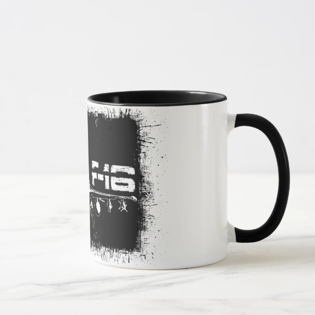 F-16 Fighting Falcon 11 oz Ringer Mug (Right)