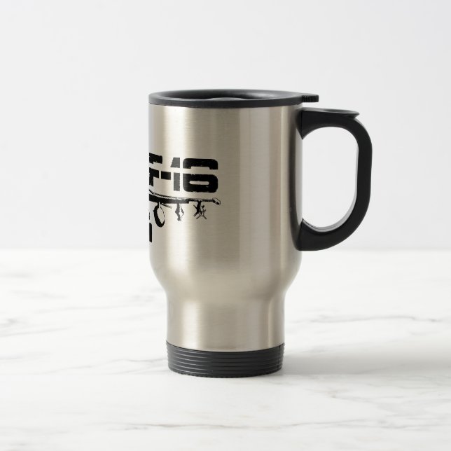 F-16 Fighting Falcon 15 oz Travel/Commuter Mug (Right)