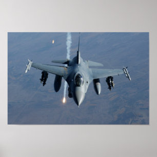 F-16 Fighting Falcon Aircraft Poster