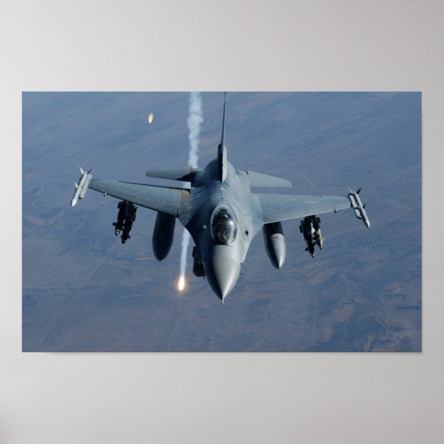 F-16 Fighting Falcon Aircraft Poster (Front)
