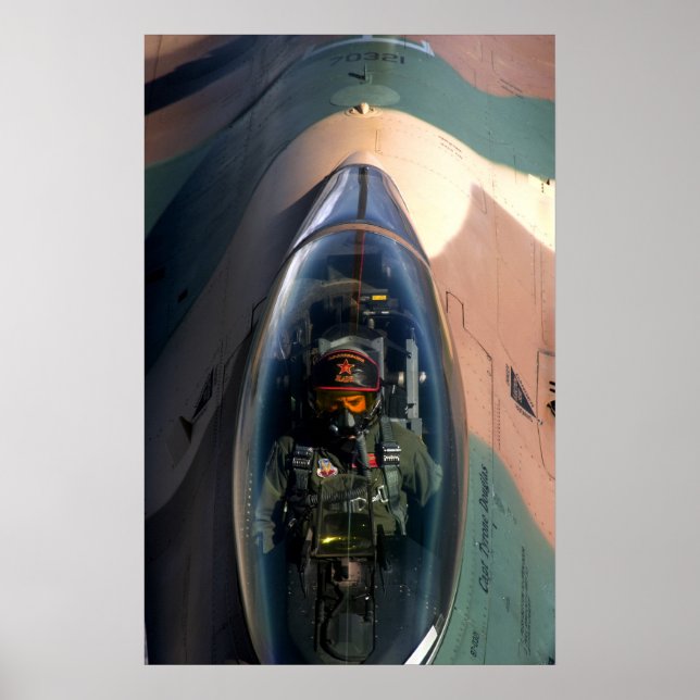 F-16 Fighting Falcon Aircraft Poster (Front)